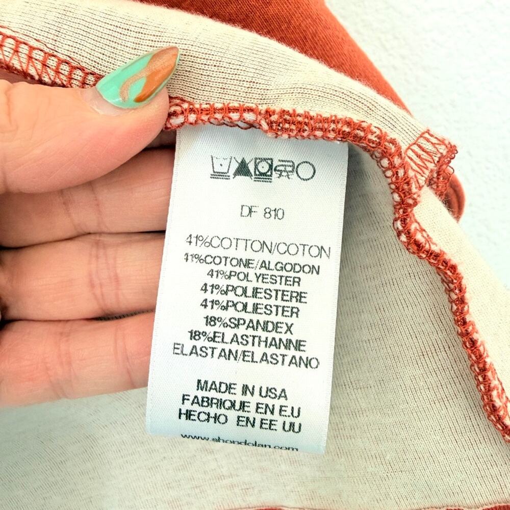 Dolan Left Coast Collection Open Front Rust Orang… - image 5